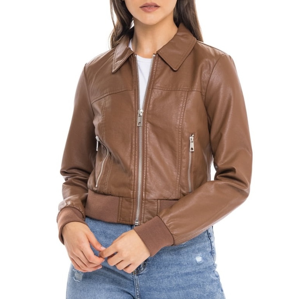 Sebby Collection Leather Jacket - Picture 2 of 7